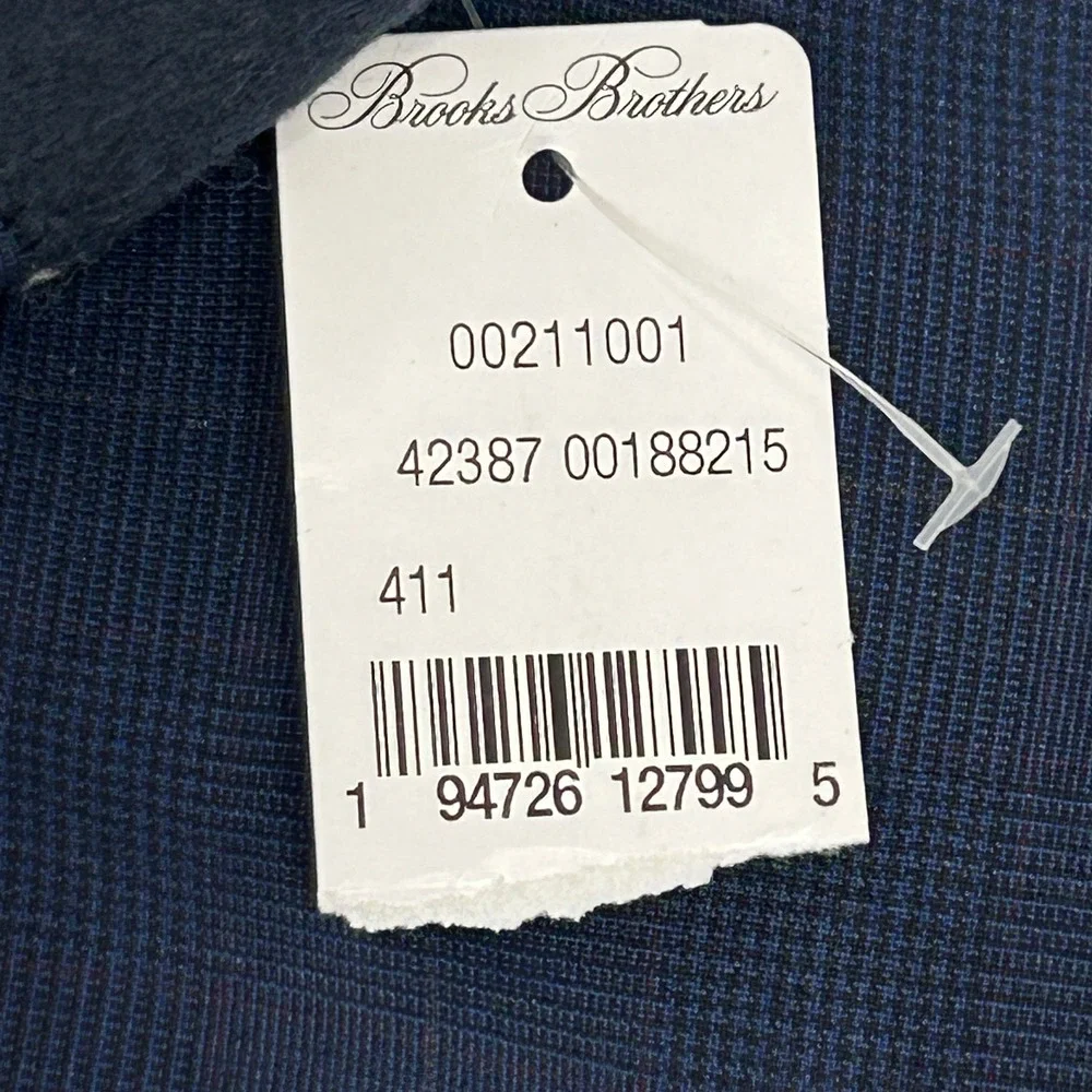 Brooks Brothers Explorer Sport Coat Mens 38R Navy Blue Regent Fit Wool Blazer